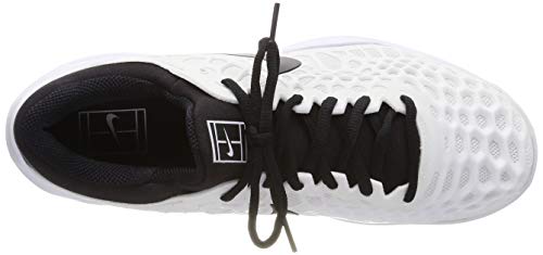 NIKE Men's Zoom Cage 3 Tennis Shoe (13 D US, White/Black